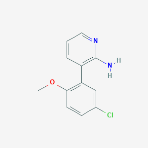3-(5-Chloro-2-methoxyphenyl)pyridin-2-amine