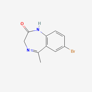 molecular formula C10H9BrN2O B8565550 7-Bromo-5-methyl-1,3-dihydro-benzo[e][1,4]diazepin-2-one CAS No. 70656-89-2