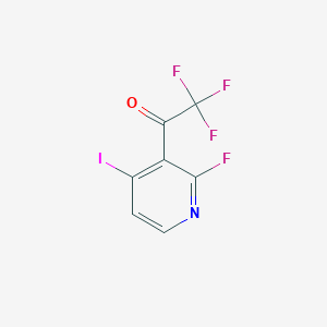 molecular formula C7H2F4INO B8565567 2,2,2-Trifluoro-1-(2-fluoro-4-iodopyridin-3-yl)ethanone 