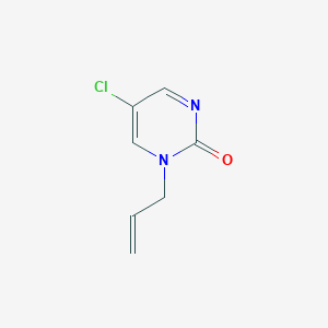 molecular formula C7H7ClN2O B8565587 5-Chloro-1-(prop-2-en-1-yl)pyrimidin-2(1H)-one CAS No. 63331-24-8