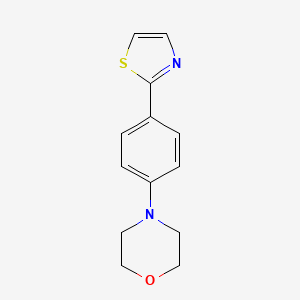 molecular formula C13H14N2OS B8565630 4-(4-(Thiazol-2-yl)phenyl)morpholine 