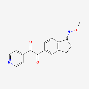 molecular formula C17H14N2O3 B8565647 1-(1-Methoxyimino-indan-5-yl)2-pyridin-4-yl-ethane-1,2-dione CAS No. 405554-66-7