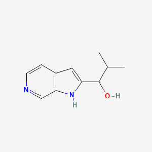 molecular formula C11H14N2O B8565705 2-methyl-1-(1H-pyrrolo[2,3-c]pyridin-2-yl)-1-propanol 