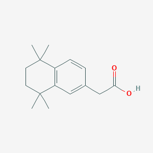 molecular formula C16H22O2 B8565756 5,6,7,8-Tetrahydro-5,5,8,8-tetramethyl-2-naphthylacetic acid 