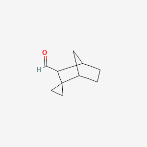 molecular formula C10H14O B8565761 Spiro[bicyclo[2.2.1]heptane-2,1'-cyclopropane]-3-carbaldehyde CAS No. 919482-28-3