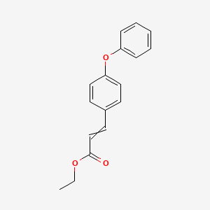 molecular formula C17H16O3 B8565883 Ethyl p-phenoxycinnamate 