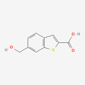 molecular formula C10H8O3S B8565905 6-Hydroxymethyl-benzo[b]thiophene-2-carboxylic acid 
