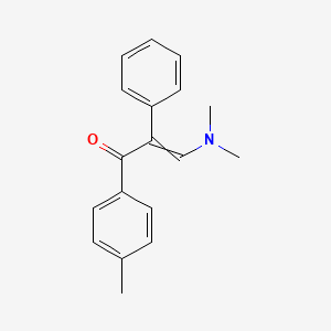 molecular formula C18H19NO B8565910 3-(Dimethylamino)-1-(4-methylphenyl)-2-phenylprop-2-en-1-one CAS No. 616870-21-4
