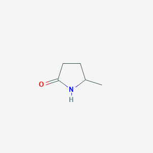 molecular formula C5H9NO B085660 5-甲基-2-吡咯烷酮 CAS No. 108-27-0