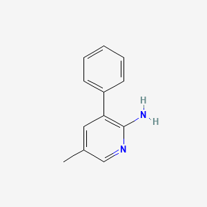 molecular formula C12H12N2 B8566023 2-Amino-3-phenyl-5-methylpyridine 