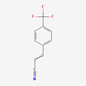 molecular formula C10H6F3N B8566039 beta-(4-Trifluoromethylphenyl)acrylonitrile 