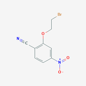molecular formula C9H7BrN2O3 B8566073 2-(2-Bromoethoxy)-4-nitrobenzonitrile 