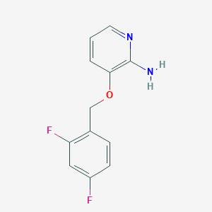 molecular formula C12H10F2N2O B8566134 2-Amino-3-(2,4-difluorobenzyloxy)pyridine 