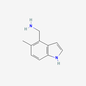 molecular formula C10H12N2 B8566153 (5-methyl-1H-indol-4-yl)methanamine 