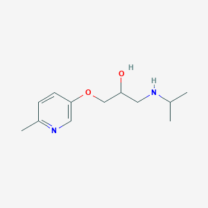 molecular formula C12H20N2O2 B8566157 1-[(6-Methylpyridin-3-yl)oxy]-3-[(propan-2-yl)amino]propan-2-ol CAS No. 54126-81-7