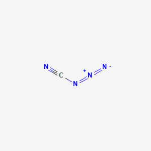 molecular formula N3CN<br>CN4 B8566161 Cyanogen azide CAS No. 764-05-6
