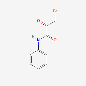 molecular formula C9H8BrNO2 B8566162 3-Bromo-2-oxo-N-phenylpropanamide 