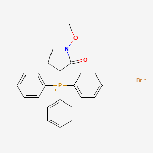 (1-Methoxy-2-oxopyrrolidin-3-yl)(triphenyl)phosphanium bromide