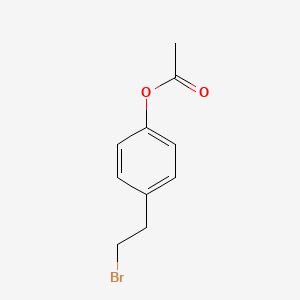 molecular formula C10H11BrO2 B8566193 4-(2-Bromoethyl)phenyl acetate 