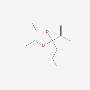 B8566217 3,3-Diethoxy-2-fluorohex-1-ene CAS No. 76329-55-0