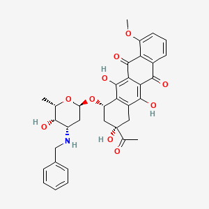 molecular formula C34H35NO10 B8566269 N-Benzyldaunomycin CAS No. 70878-49-8