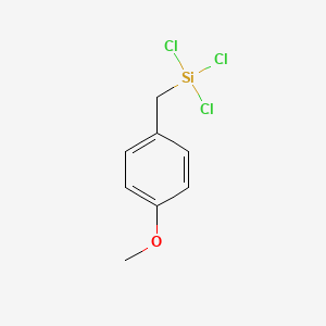molecular formula C8H9Cl3OSi B8566322 p-Methoxybenzyltrichlorosilane CAS No. 106810-48-4