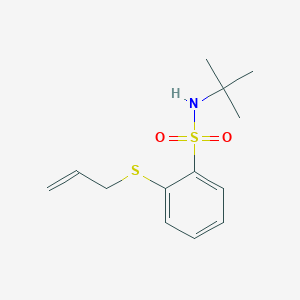 N-tert-Butyl-2-[(prop-2-en-1-yl)sulfanyl]benzene-1-sulfonamide