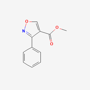 molecular formula C11H9NO3 B8566346 Methyl 3-phenyl-4-isoxazolecarboxylate 