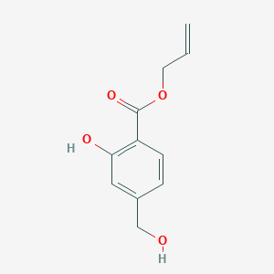 molecular formula C11H12O4 B8566349 Allyl 4-hydroxymethyl-2-hydroxybenzoate 