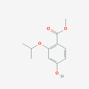 molecular formula C11H14O4 B8566372 Methyl 4-hydroxy-2-isopropoxybenzoate 