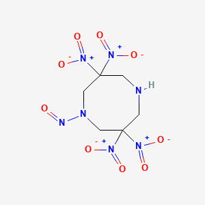 B8566381 3,3,7,7-Tetranitro-1-nitroso-1,5-diazocane CAS No. 88538-43-6