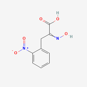 molecular formula C9H8N2O5 B8566400 2-Nitrophenylpyruvic acid oxime 
