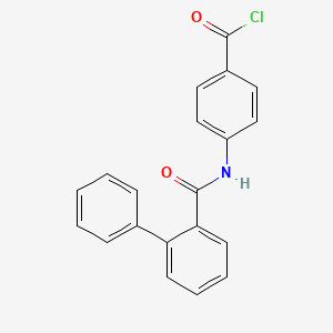 molecular formula C20H14ClNO2 B8566431 4-(2-Phenylbenzoylamino)-benzoylchloride CAS No. 180340-05-0