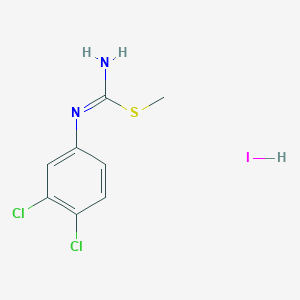 molecular formula C8H9Cl2IN2S B8566439 1-(3,4-Dichlorophenyl)-2-methylisothiourea hydroiodide 