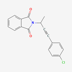 B8566457 2-[4-(4-Chlorophenyl)but-3-yn-2-yl]-1H-isoindole-1,3(2H)-dione CAS No. 944819-14-1