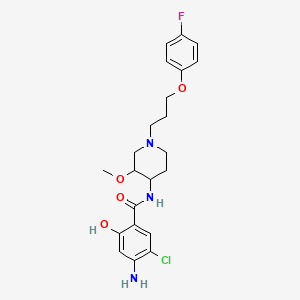 molecular formula C22H27ClFN3O4 B8566489 C22H27ClFN3O4 