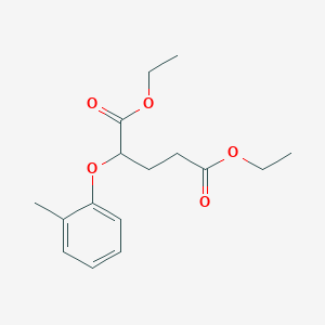 molecular formula C16H22O5 B8566495 Diethyl 2-(2-methylphenoxy)pentanedioate CAS No. 93164-30-8