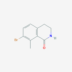 molecular formula C10H10BrNO B8566497 7-bromo-8-methyl-3,4-dihydroisoquinolin-1(2H)-one 