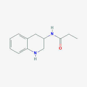 molecular formula C12H16N2O B8566514 3-(N-Propionyl)amino-1,2,3,4-tetrahydroquinoline 