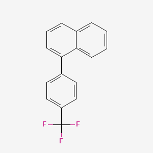 molecular formula C17H11F3 B8566540 1-(4-(Trifluoromethyl)phenyl)naphthalene 