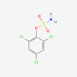 molecular formula C6H4Cl3NO3S B8566544 Sulfamic acid 2,4,6-trichloro-phenyl ester CAS No. 25998-95-2
