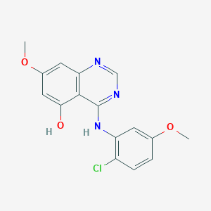 4-[(2-Chloro-5-methoxyphenyl)amino]-7-methoxyquinazolin-5-ol