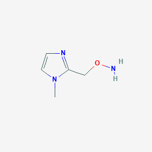 molecular formula C5H9N3O B8566620 O-((1-Methyl-1H-imidazol-2-yl)methyl)hydroxylamine 