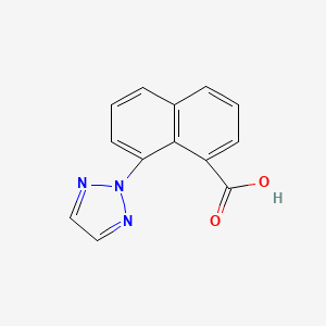 molecular formula C13H9N3O2 B8566629 8-[1,2,3]Triazol-2-yl-naphthalene-1-carboxylic acid 