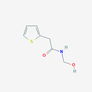 molecular formula C7H9NO2S B8566656 N-(Hydroxymethyl)-2-(thiophen-2-yl)acetamide CAS No. 62220-82-0