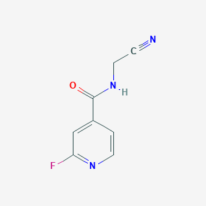 molecular formula C8H6FN3O B8566680 N-(cyanomethyl)-2-fluoroisonicotinamide 