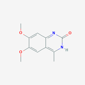 molecular formula C11H12N2O3 B8566696 6,7-Dimethoxy-4-methylquinazolin-2(1H)-one 