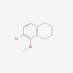 molecular formula C11H13BrO B8566716 6-Bromo-5-methoxy-1,2,3,4-tetrahydronaphthalene 