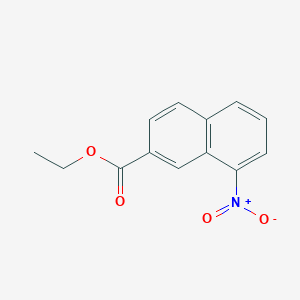 molecular formula C13H11NO4 B8566755 Ethyl 8-nitro-2-naphthoate CAS No. 95360-99-9