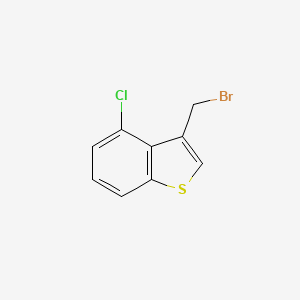 molecular formula C9H6BrClS B8566788 3-Bromomethyl-4-chloro-benzo[b]thiophene 